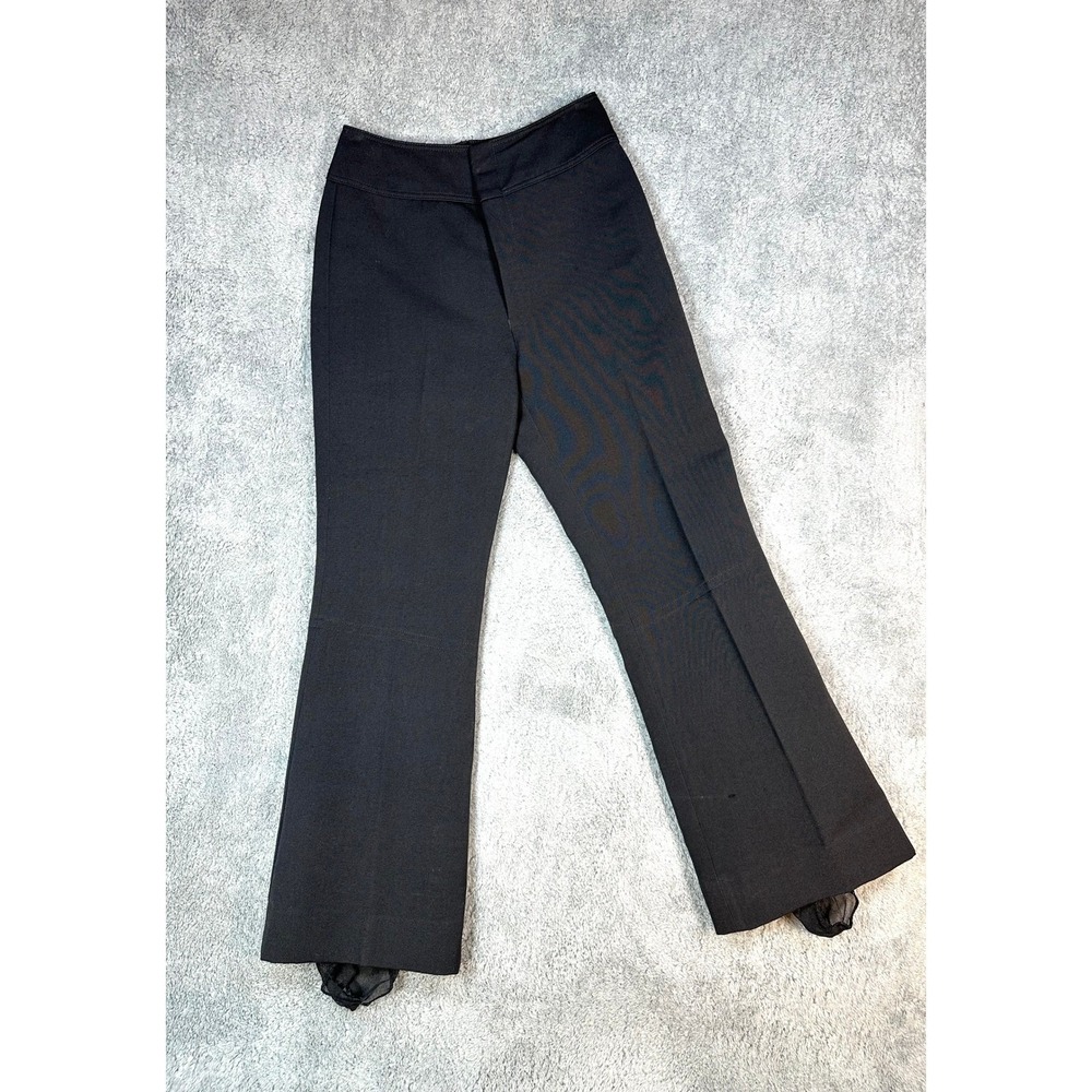 Vintage Bogner Wool Blend womens 8 short stirrup ski‎ pants black winter flare